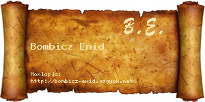 Bombicz Enid névjegykártya